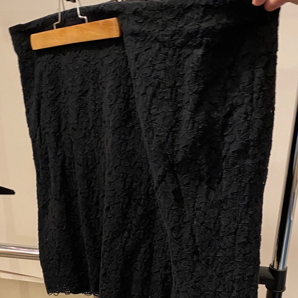 Lane Bryant Black Lace Pencil Skirt